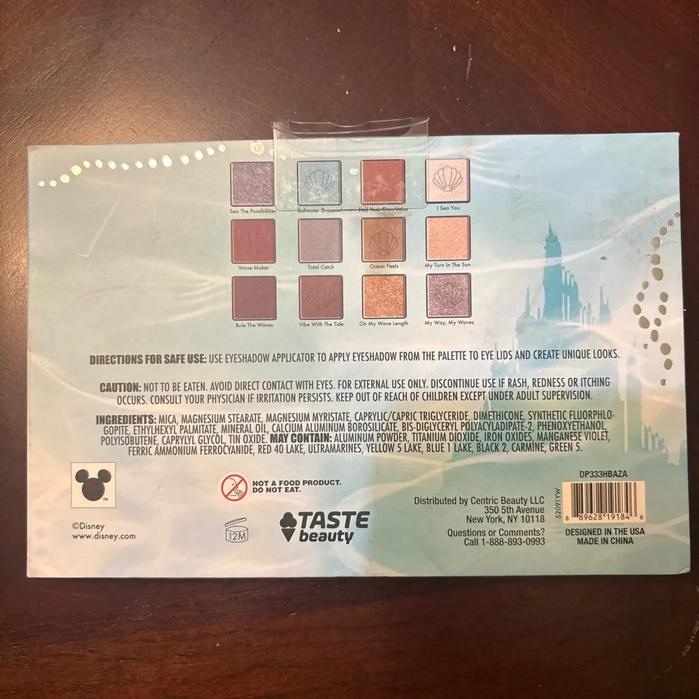 Taste Beauty x Disney Ariel Inspired Eyeshadow Palette